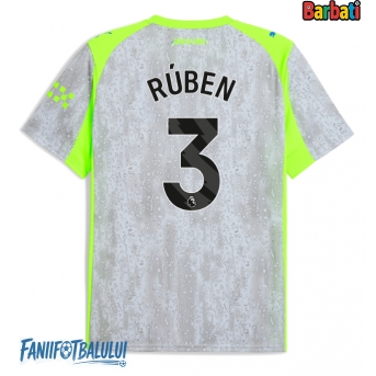 Manchester City Ruben Dias #3 Tricou Fotbal Replică 2025-26 Barbati Treilea